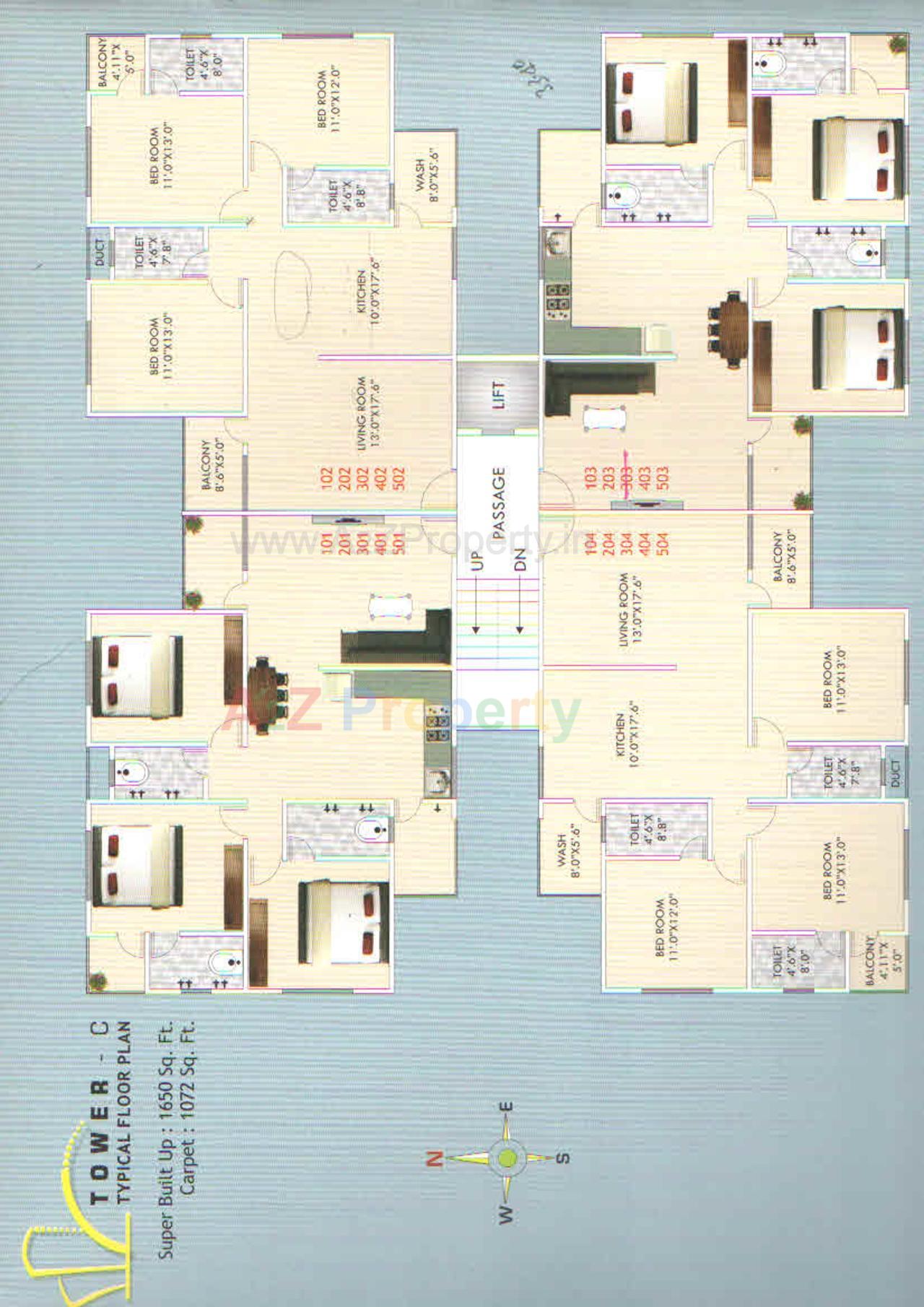Layout of real estate project Oasis Avenue located at Tandalaja, Vadodara, Gujarat
