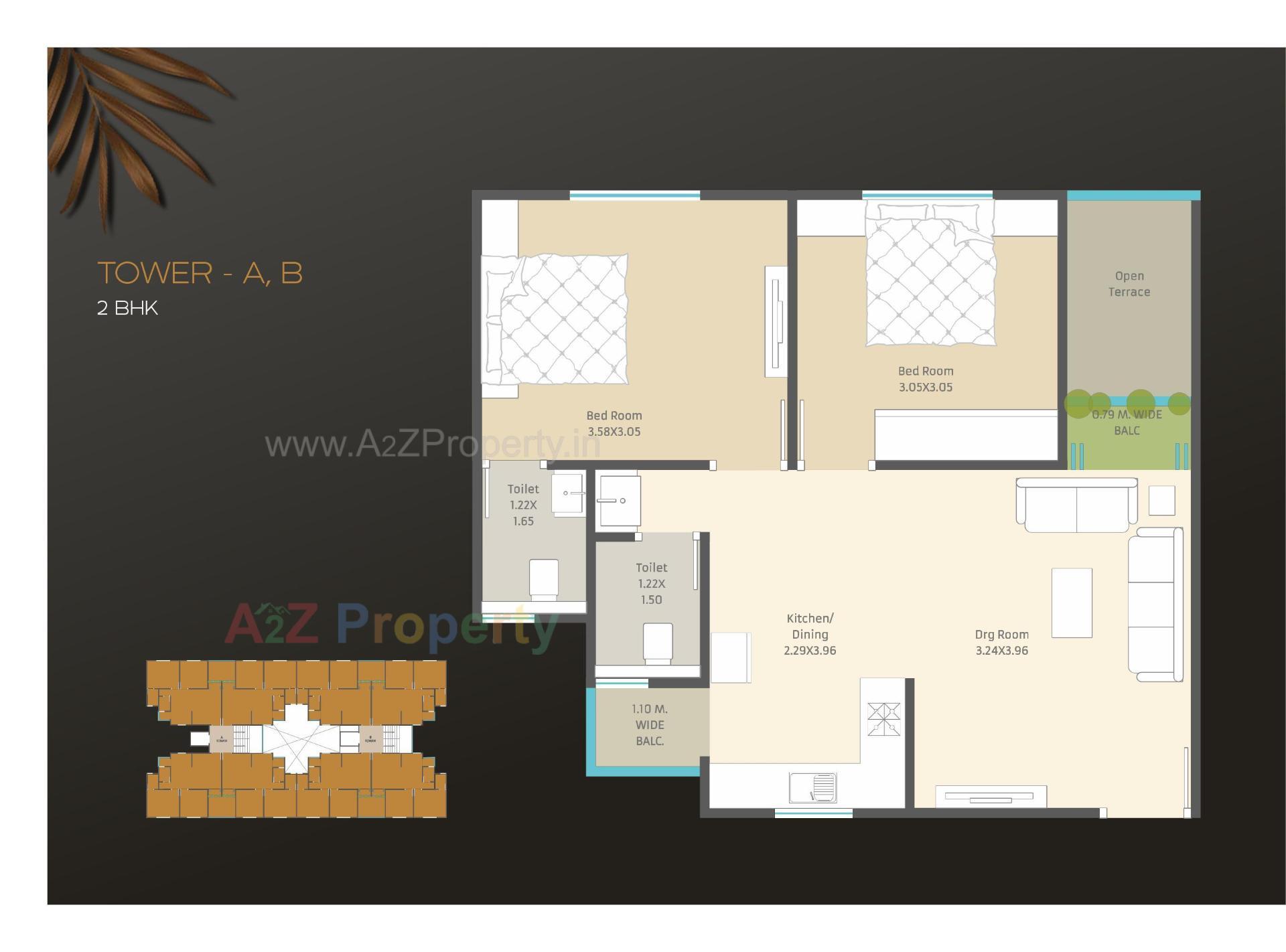 Layout of real estate project Om Aashtha located at Jambuva, Vadodara, Gujarat