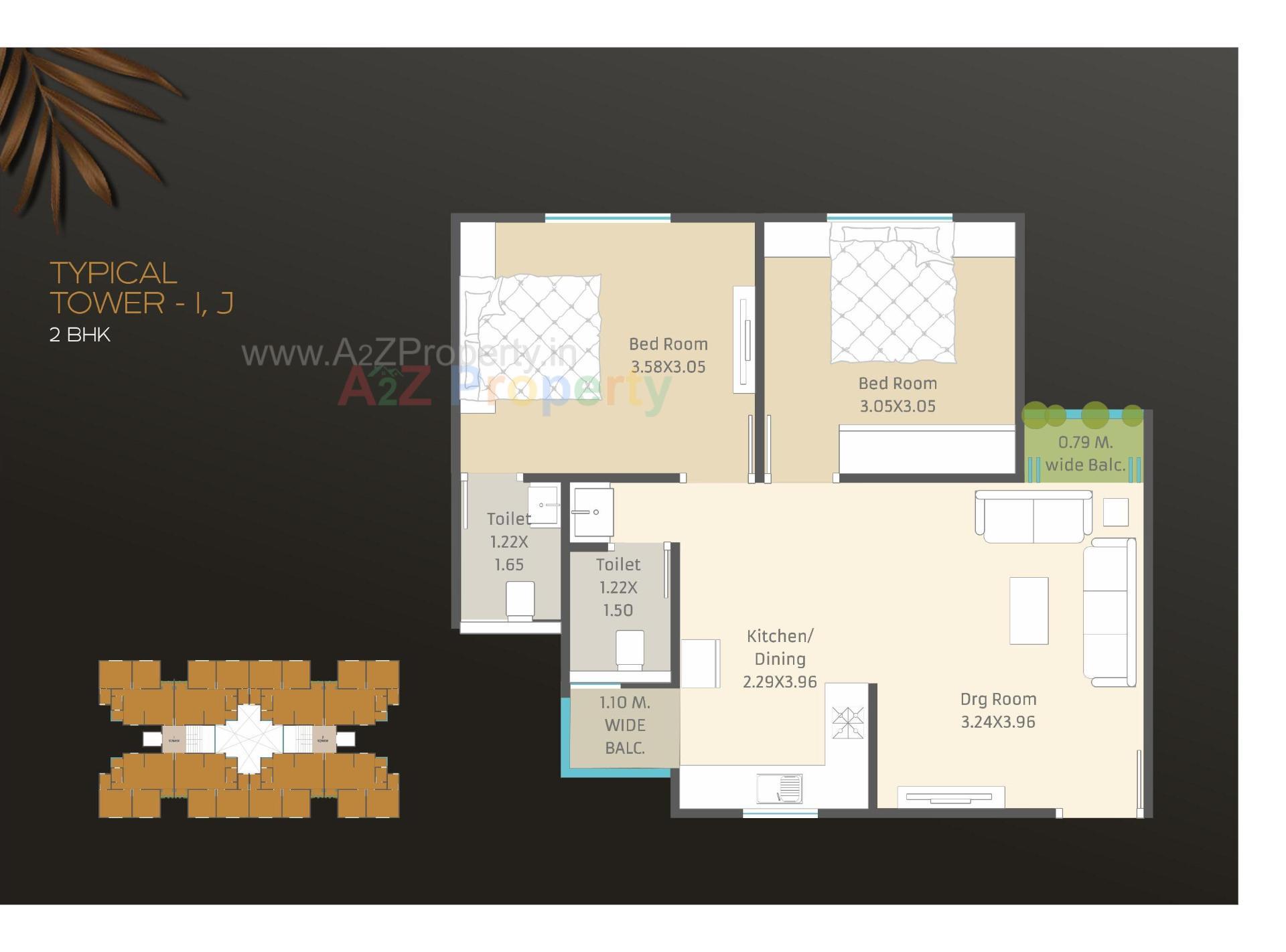 Layout of real estate project Om Aashtha located at Jambuva, Vadodara, Gujarat