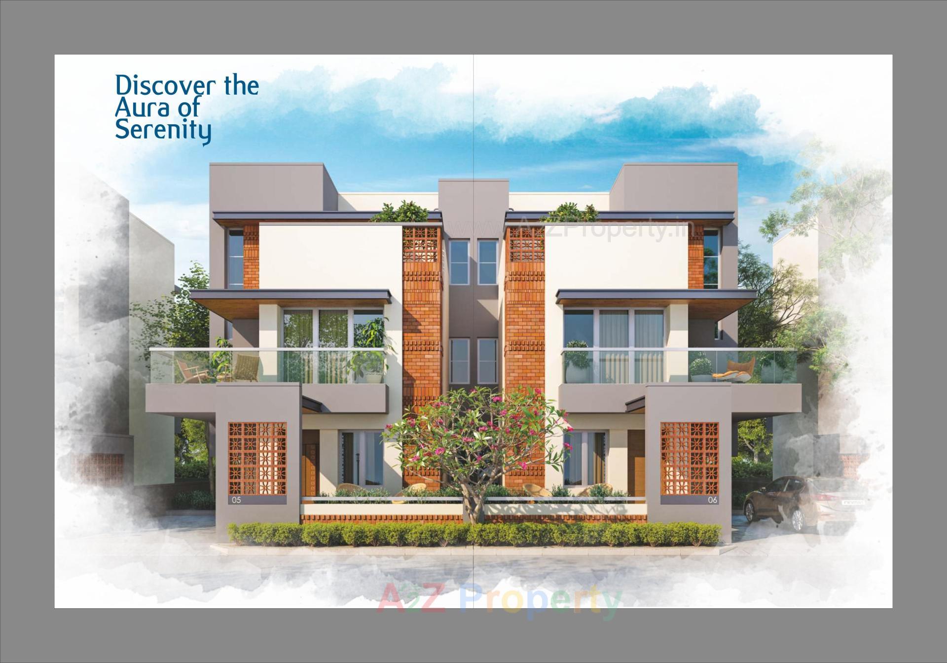 3D Elevation of real estate project Om Aura located at Danteshwar, Vadodara, Gujarat