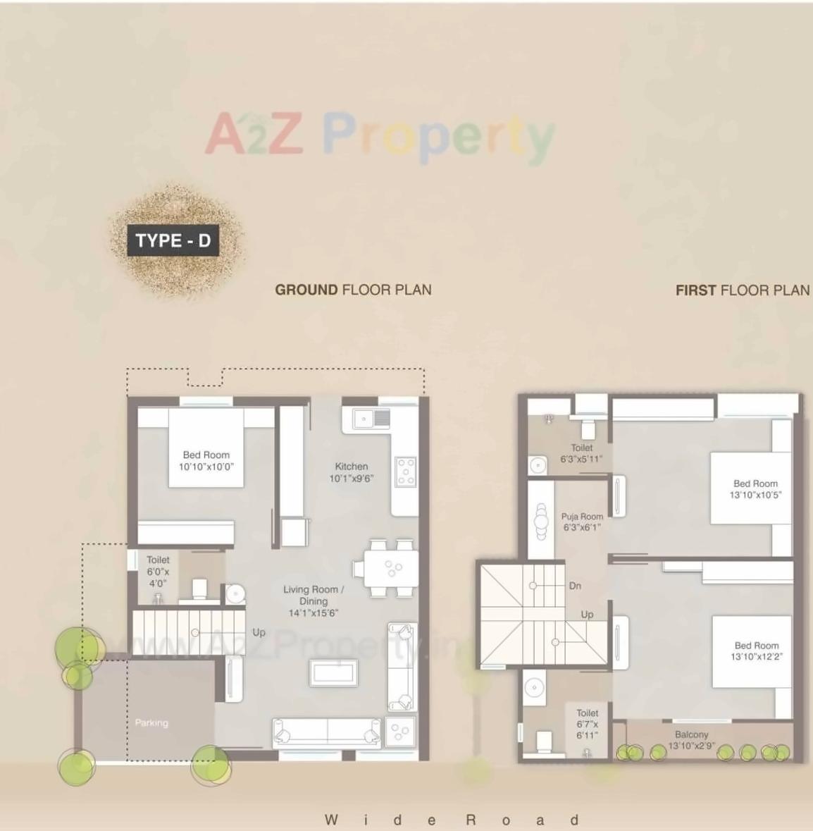 Layout of real estate project Om Bungalows located at Kapurai, Vadodara, Gujarat