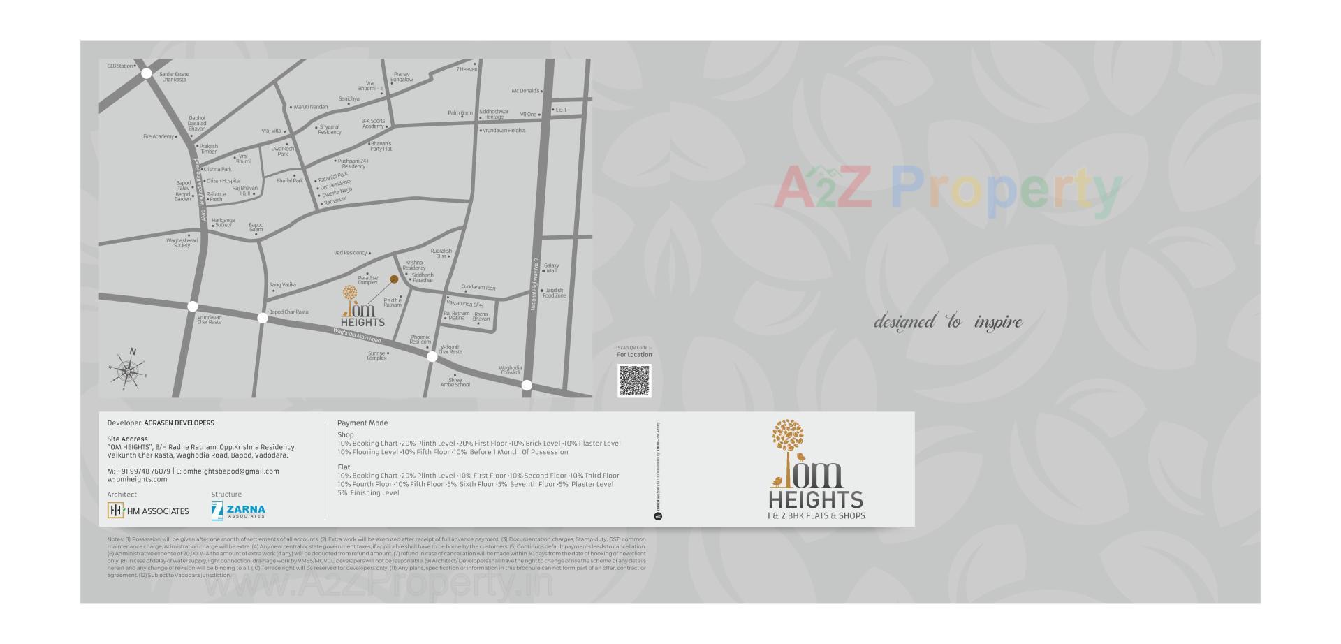  of real estate project Om Heights located at Bapod, Vadodara, Gujarat