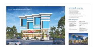 Elevation of real estate project Om Plaza located at Akota, Vadodara, Gujarat