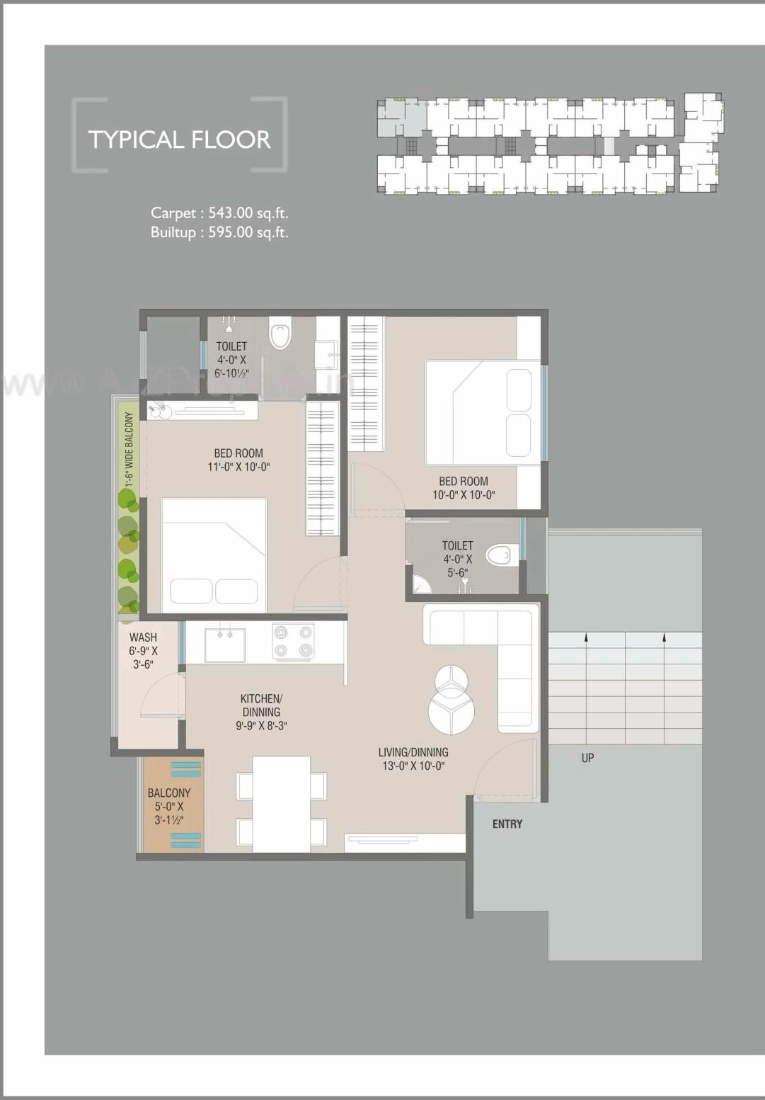 Layout of real estate project Om Residency Ii located at Gorva, Vadodara, Gujarat