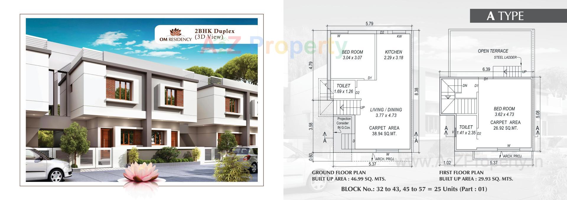  of real estate project Om Residency located at Varnama, Vadodara, Gujarat