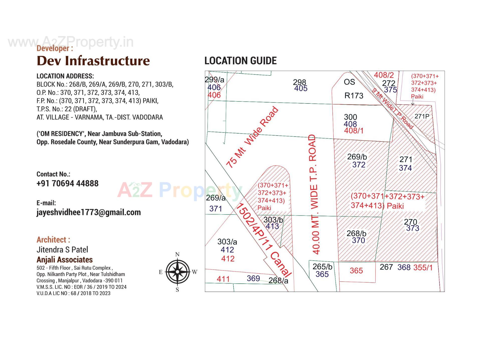  of real estate project Om Residency located at Varnama, Vadodara, Gujarat