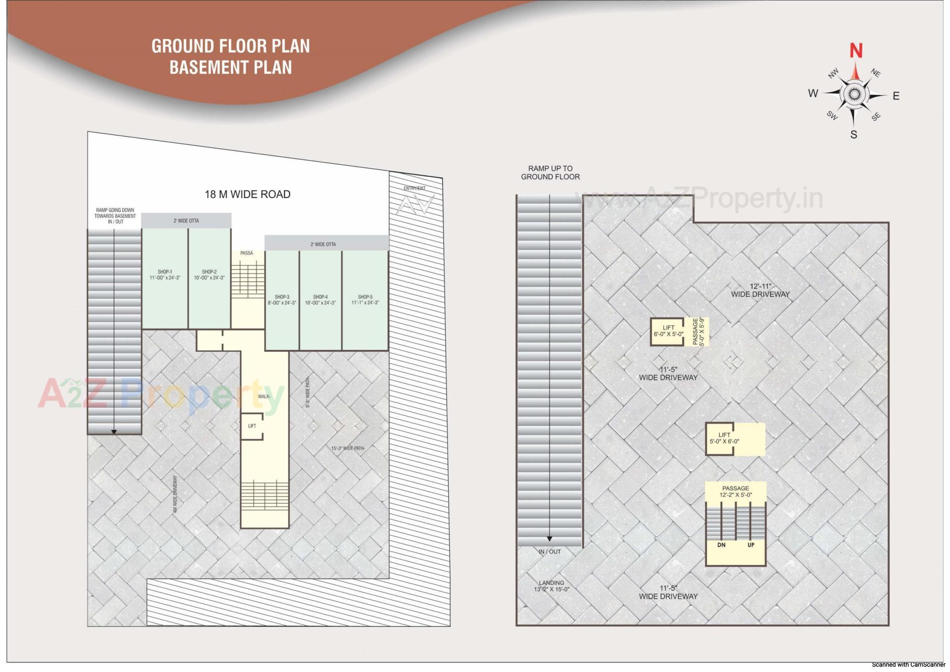 Layout of real estate project Om Residency located at Gotri, Vadodara, Gujarat
