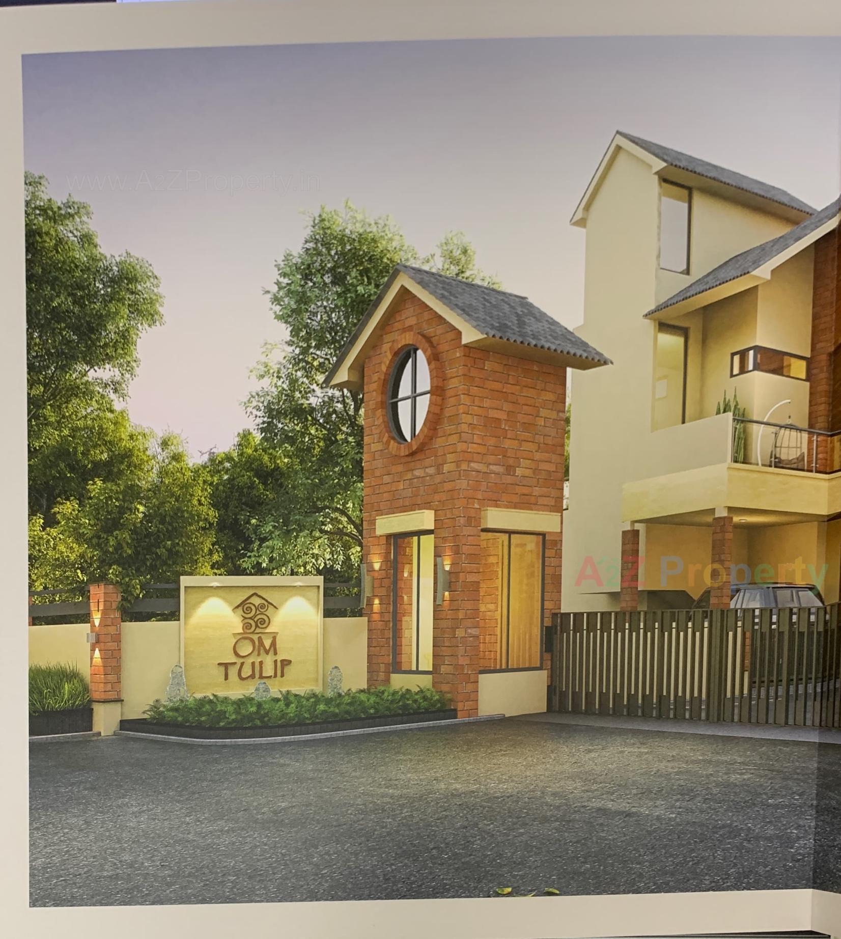 3D Elevation of real estate project Om Tulip located at Vadodara, Vadodara, Gujarat