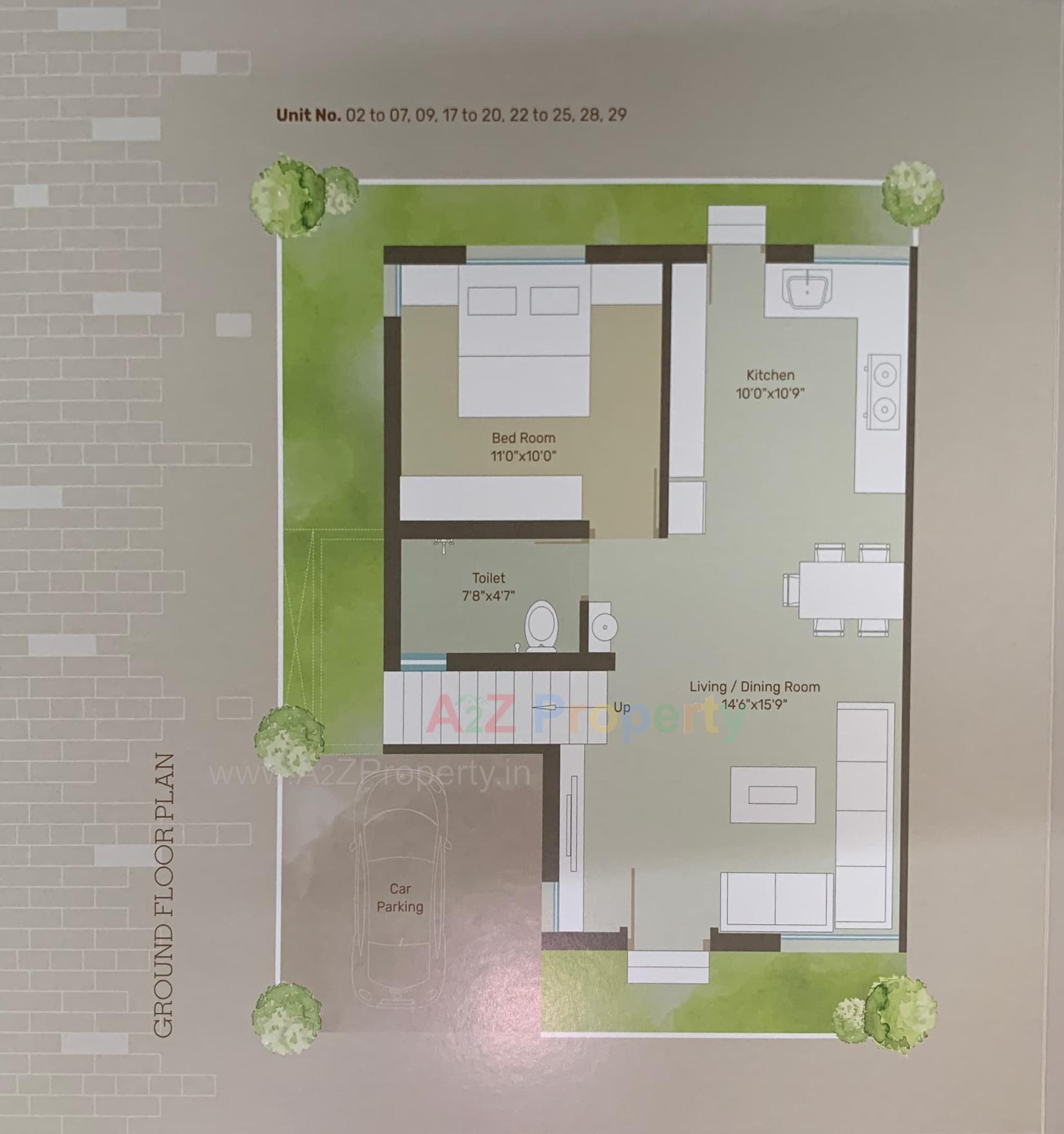 Layout of real estate project Om Tulip located at Vadodara, Vadodara, Gujarat