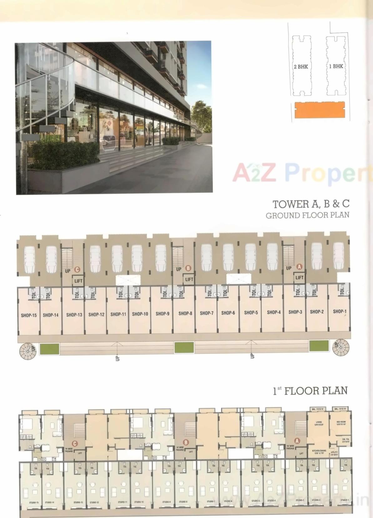 Layout of real estate project Omkaar Heights located at Jambuva, Vadodara, Gujarat