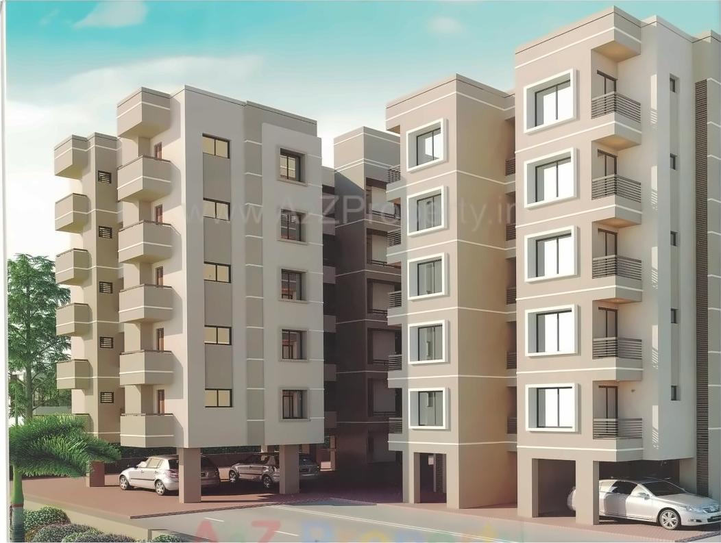 3D Elevation of real estate project Omkar Residency located at Koyli, Vadodara, Gujarat