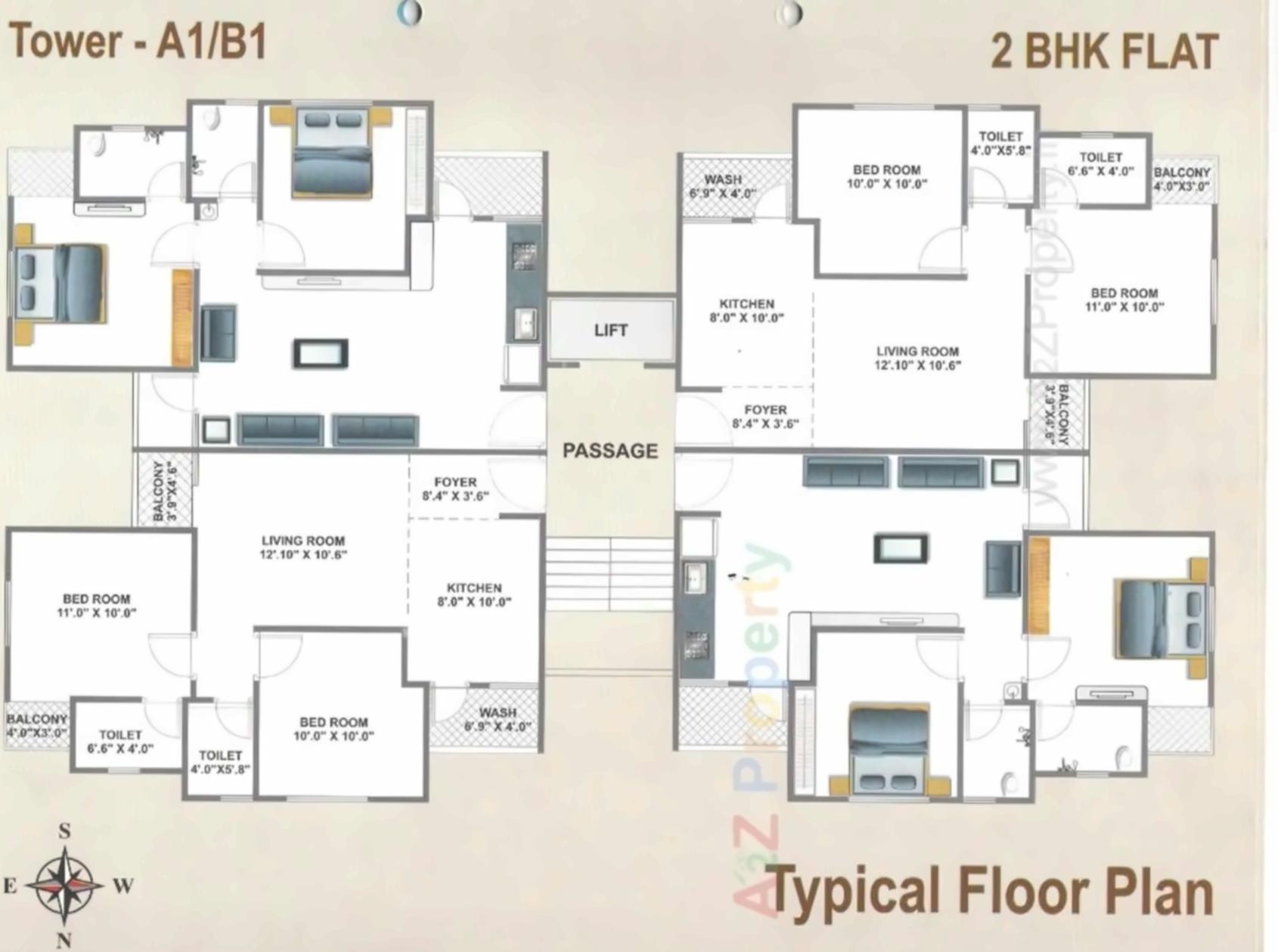 Layout of real estate project Omkar Residency located at Koyli, Vadodara, Gujarat