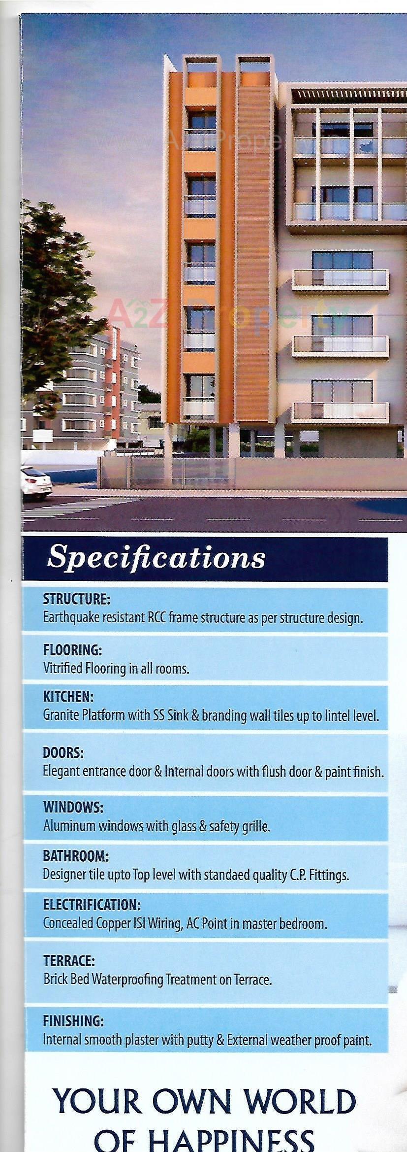 3D Elevation of real estate project Omkara Planet located at Sevasi, Vadodara, Gujarat