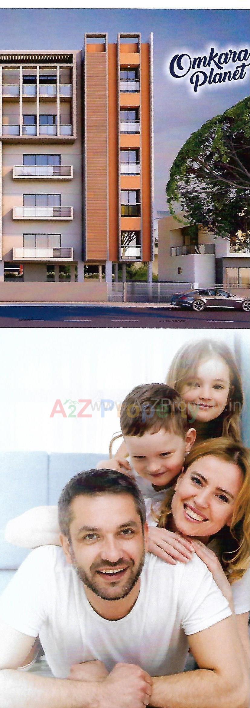 3D Elevation of real estate project Omkara Planet located at Sevasi, Vadodara, Gujarat