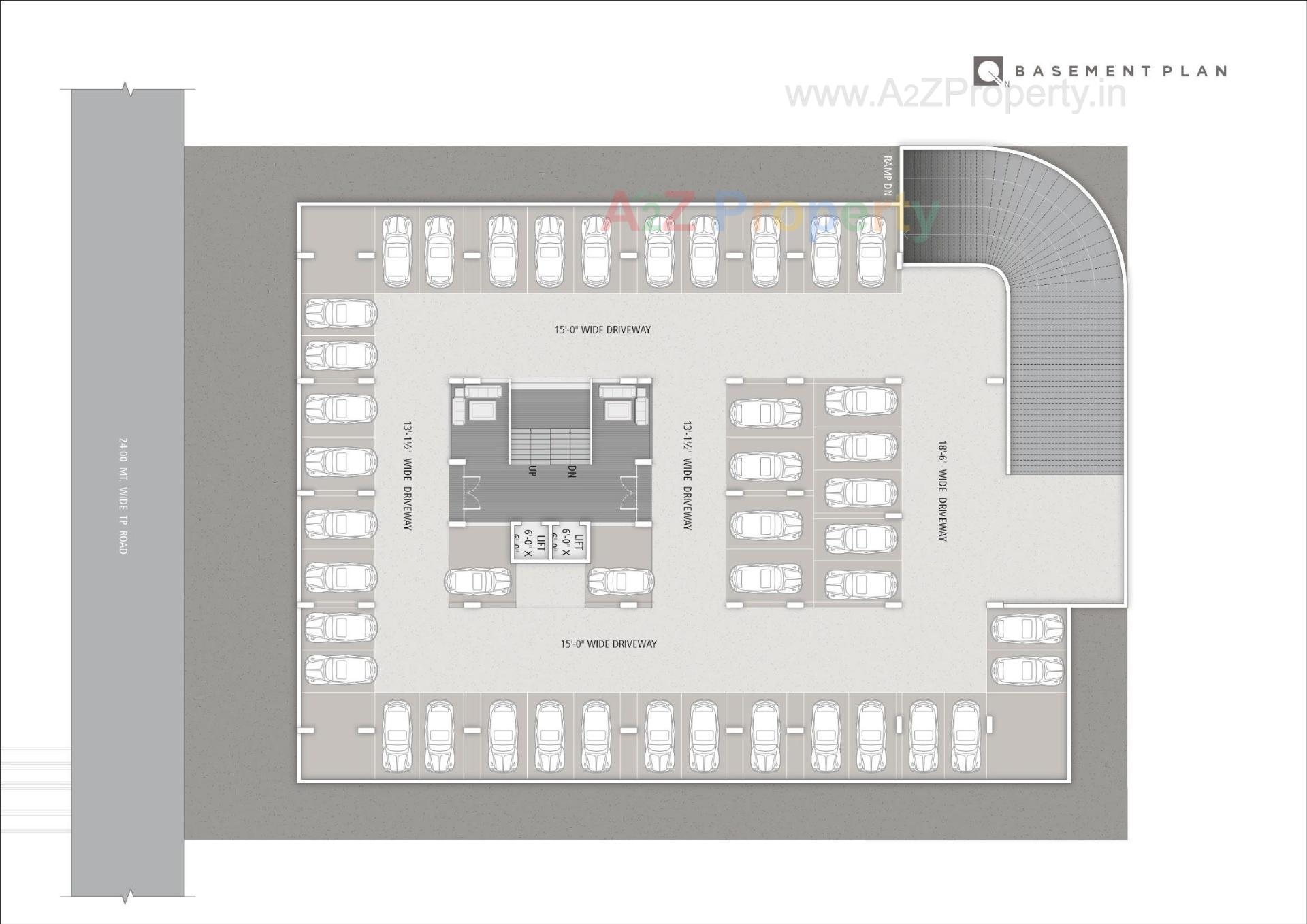 Layout of real estate project One Aarna located at Bhayli, Vadodara, Gujarat