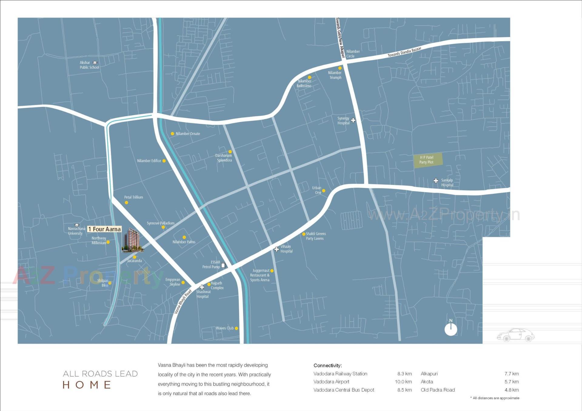  of real estate project One Aarna located at Bhayli, Vadodara, Gujarat