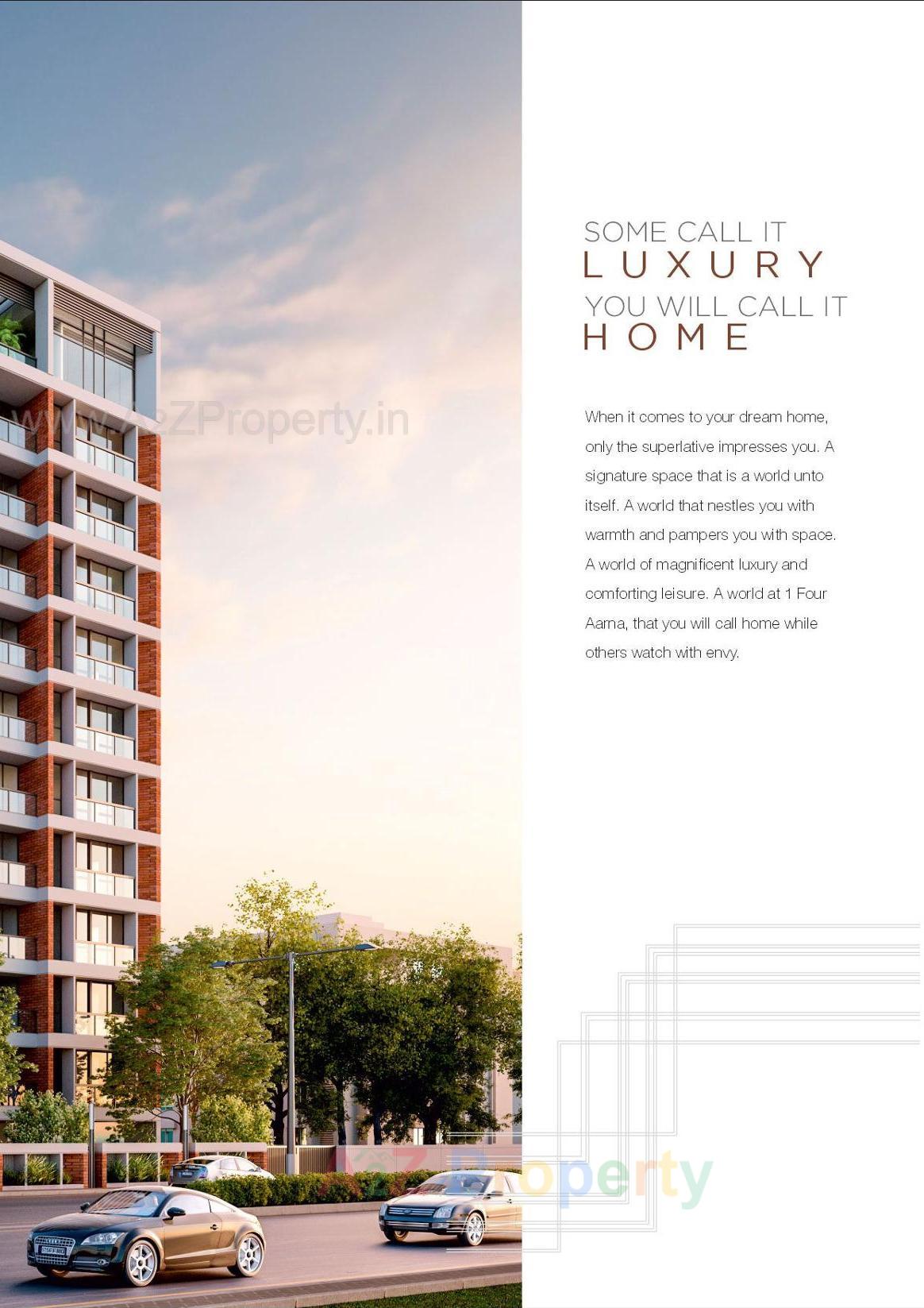 3D Elevation of real estate project One Aarna located at Bhayli, Vadodara, Gujarat