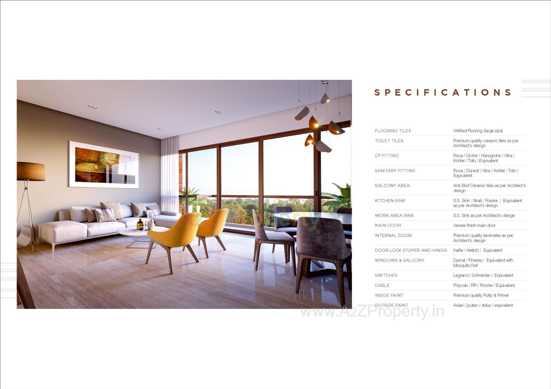 3D Elevation of real estate project One Aarna located at Bhayli, Vadodara, Gujarat