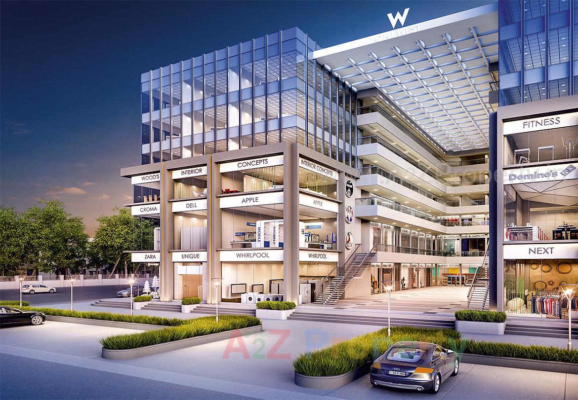 3D Elevation of real estate project One West located at Sevasi, Vadodara, Gujarat