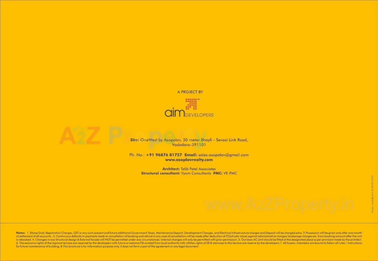  of real estate project One West located at Sevasi, Vadodara, Gujarat