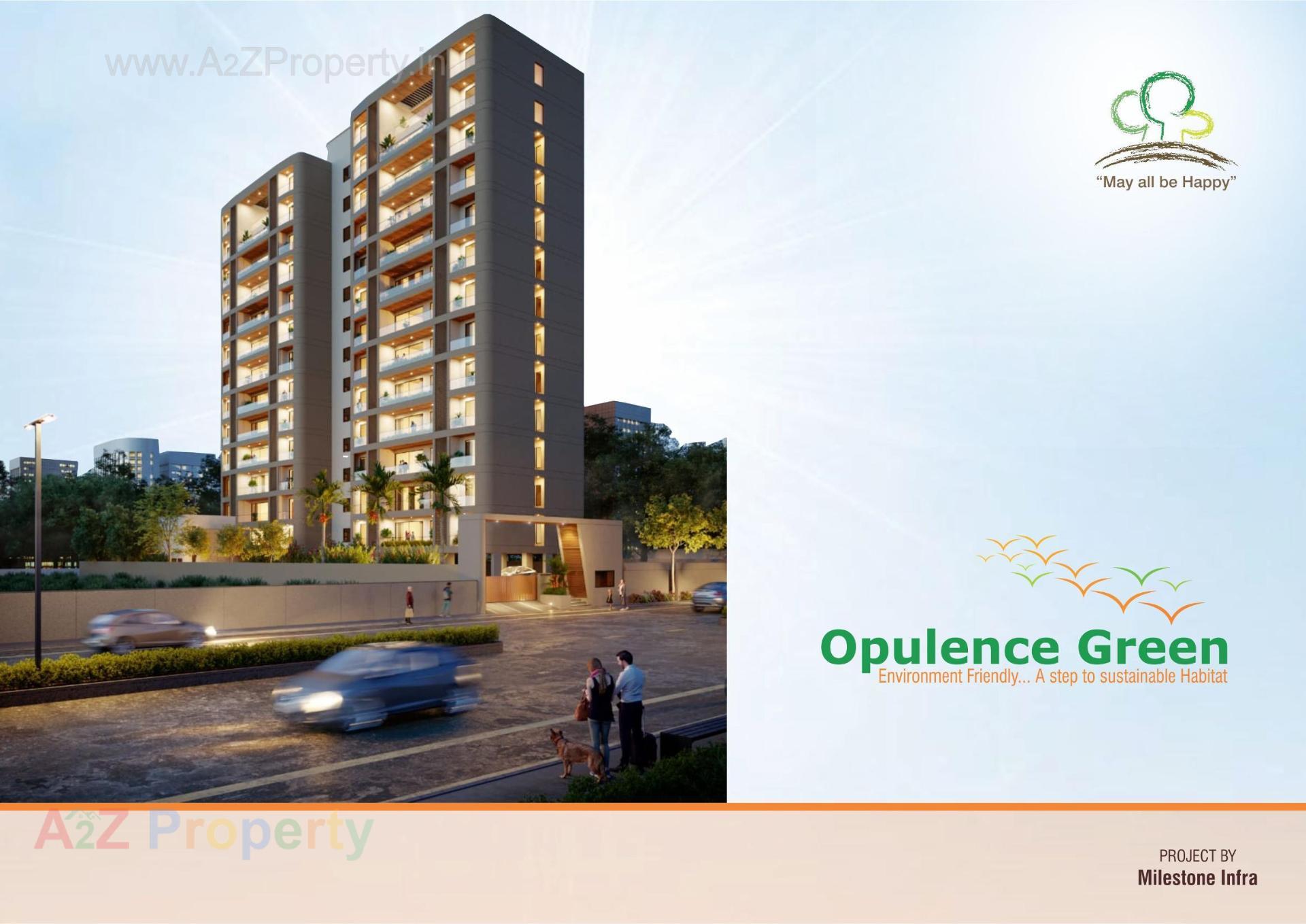 3D Elevation of real estate project Opulence Green located at Bhayali, Vadodara, Gujarat