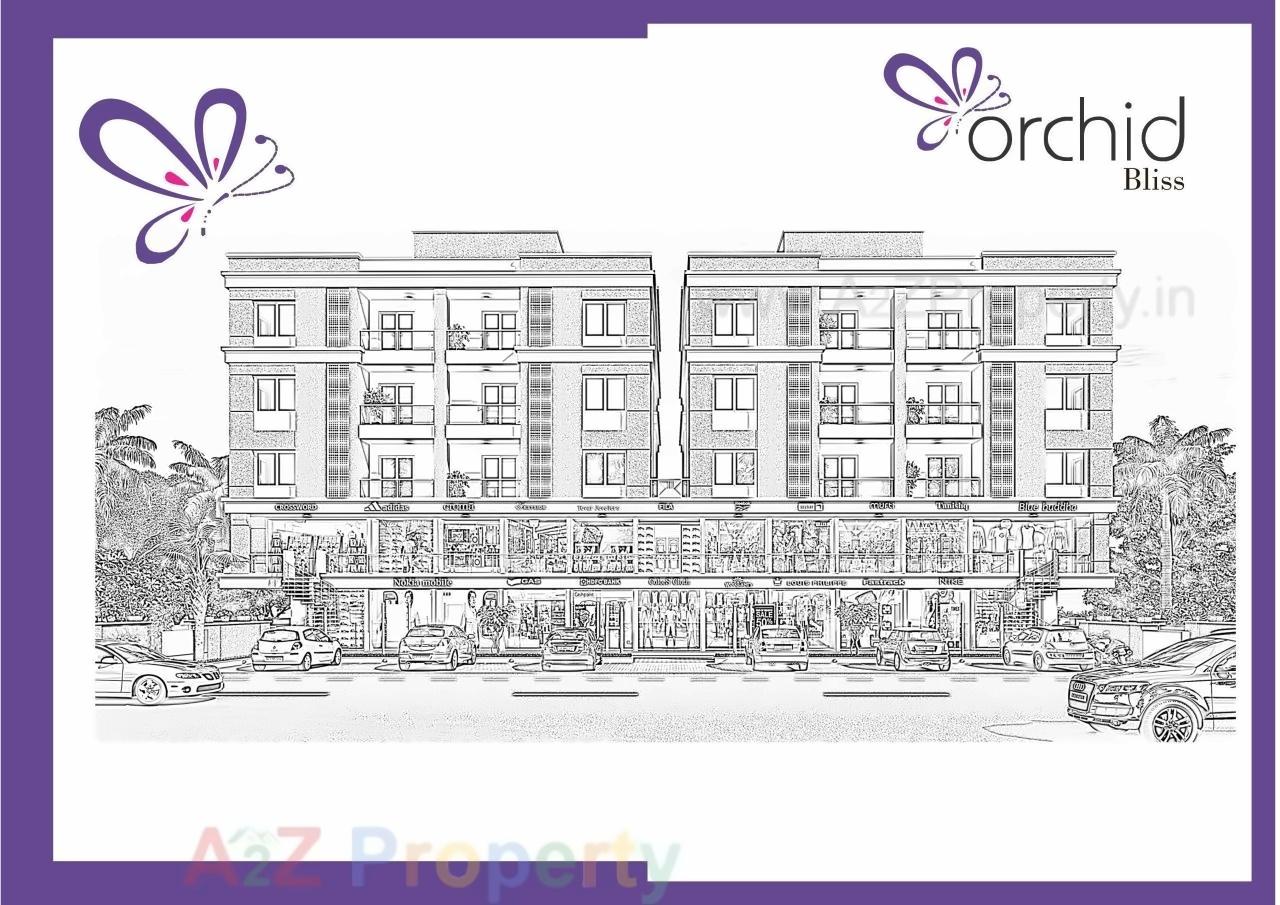 Layout of real estate project Orchid Bliss located at Bhayli, Vadodara, Gujarat
