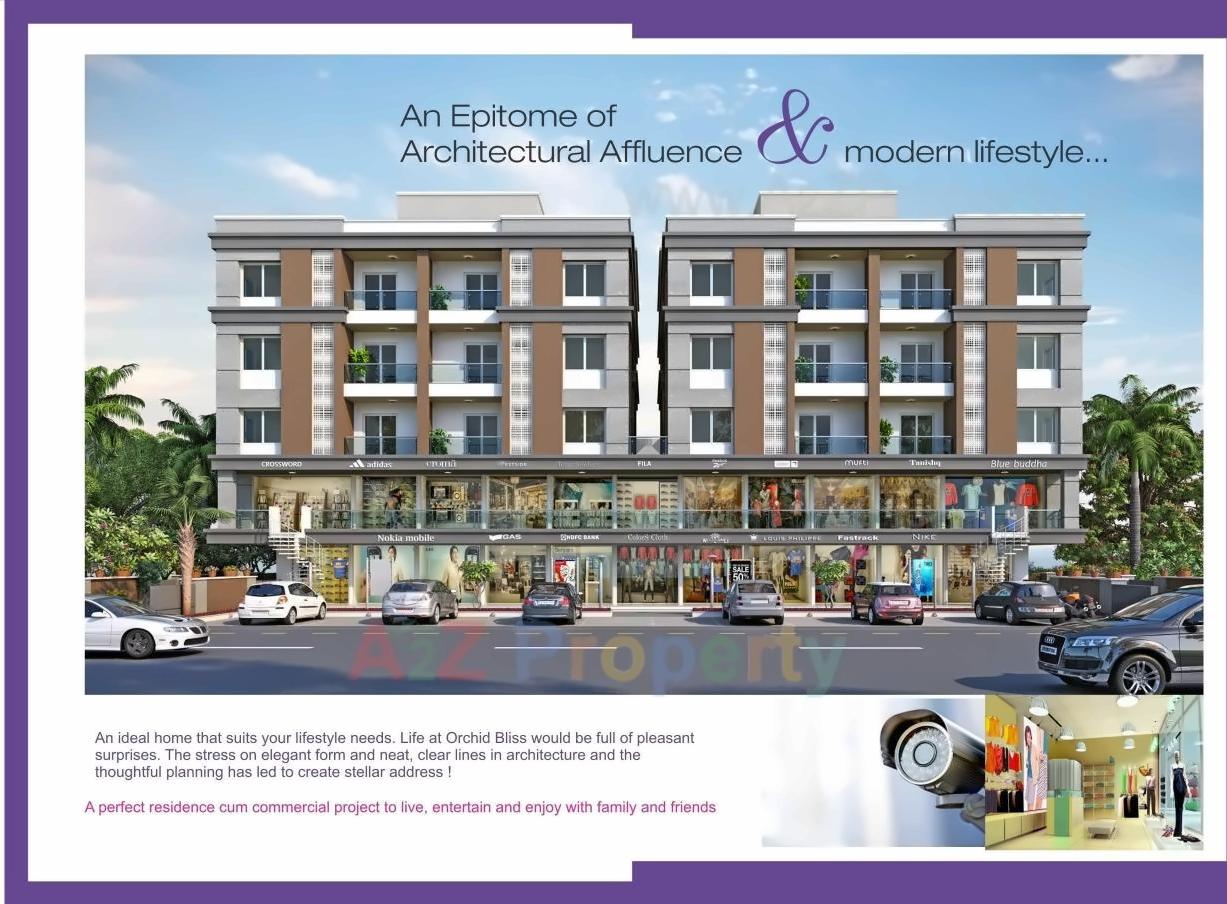 3D Elevation of real estate project Orchid Bliss located at Bhayli, Vadodara, Gujarat