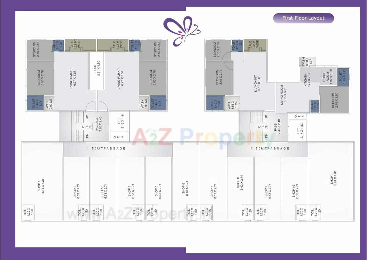 Layout of real estate project Orchid Bliss located at Bhayli, Vadodara, Gujarat
