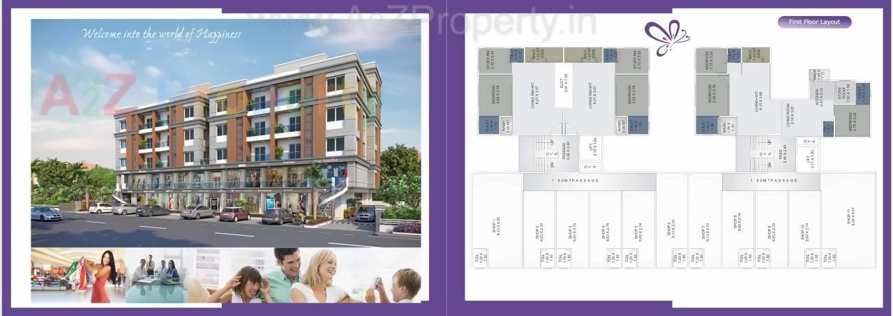Layout of real estate project Orchid Bliss located at Bhayli, Vadodara, Gujarat