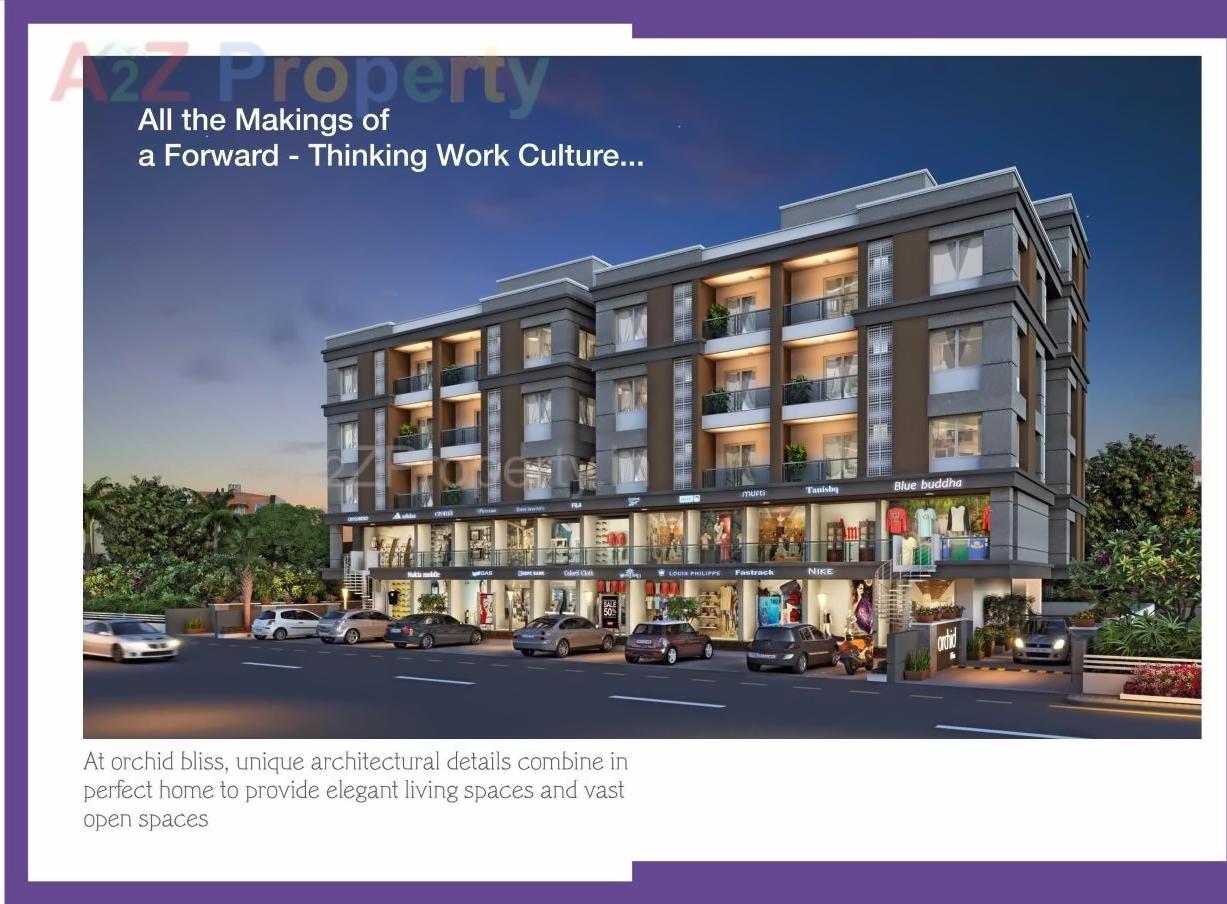 3D Elevation of real estate project Orchid Bliss located at Bhayli, Vadodara, Gujarat
