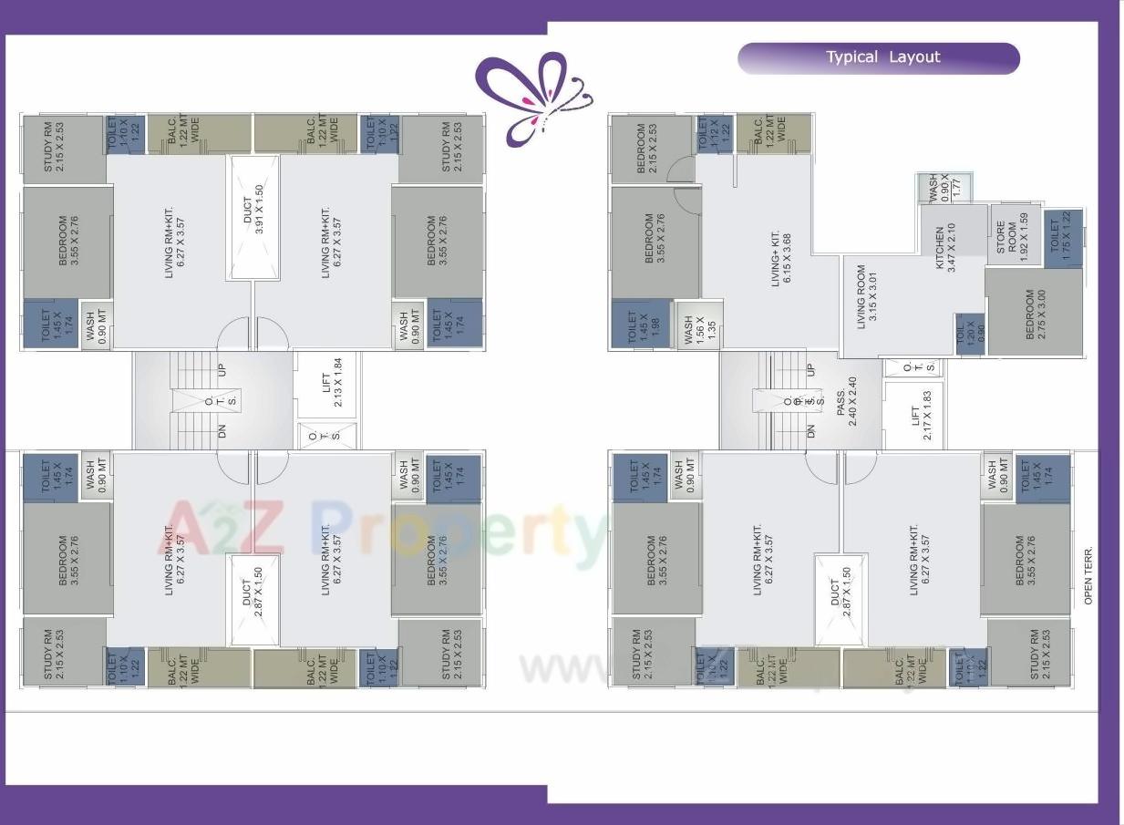 Layout of real estate project Orchid Bliss located at Bhayli, Vadodara, Gujarat