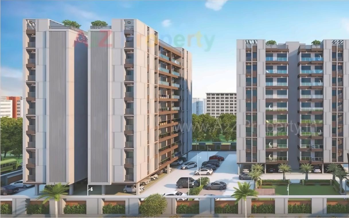 3D Elevation of real estate project Orchid Calisto located at Sama, Vadodara, Gujarat