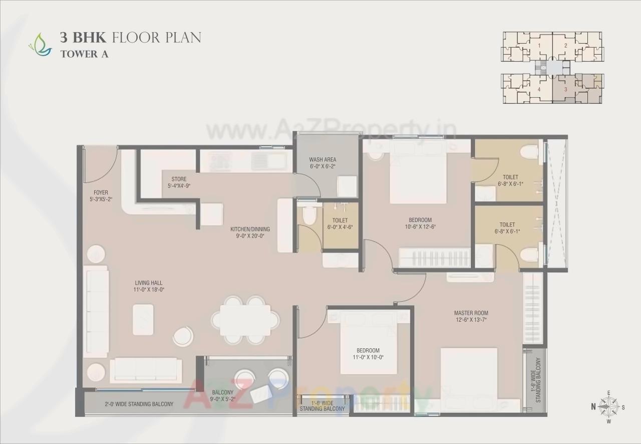 Layout of real estate project Orchid Calisto located at Sama, Vadodara, Gujarat