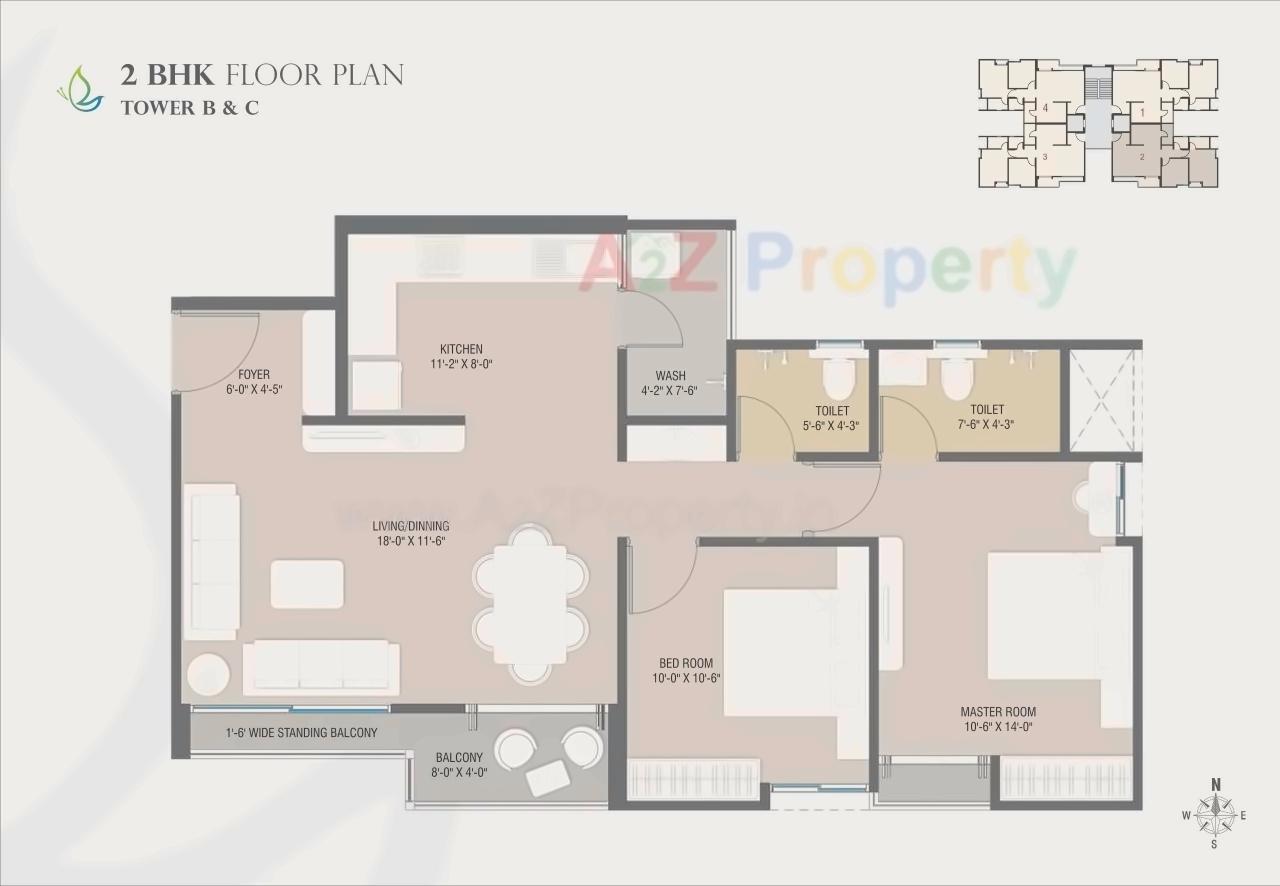 Layout of real estate project Orchid Calisto located at Sama, Vadodara, Gujarat