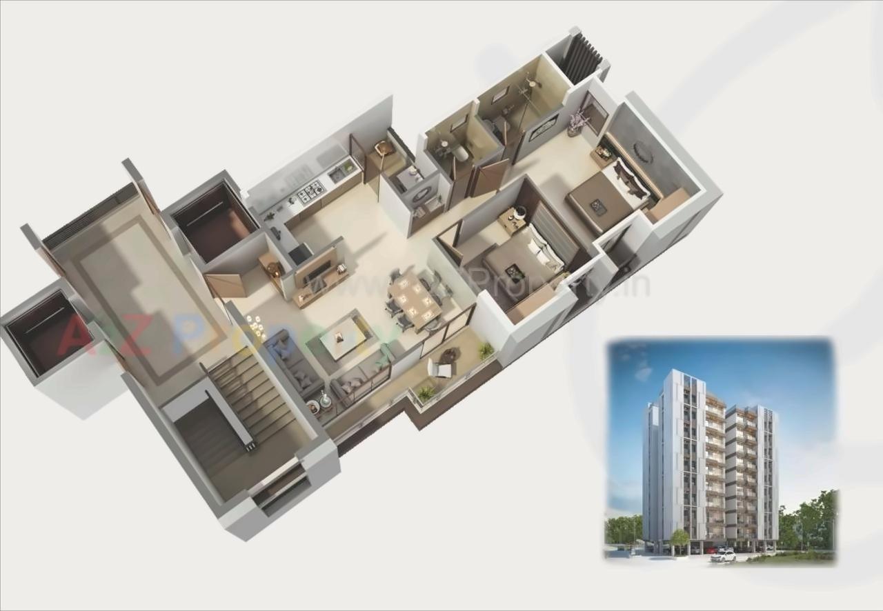 Layout of real estate project Orchid Calisto located at Sama, Vadodara, Gujarat