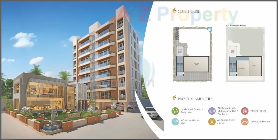 Layout of real estate project Orchid Flora located at Vemali, Vadodara, Gujarat