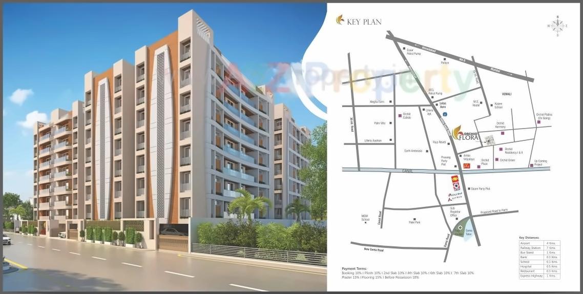  of real estate project Orchid Flora located at Vemali, Vadodara, Gujarat