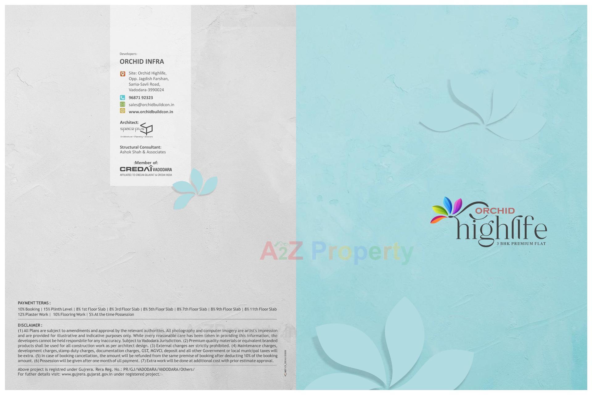  of real estate project Orchid Highlife located at Vemali, Vadodara, Gujarat