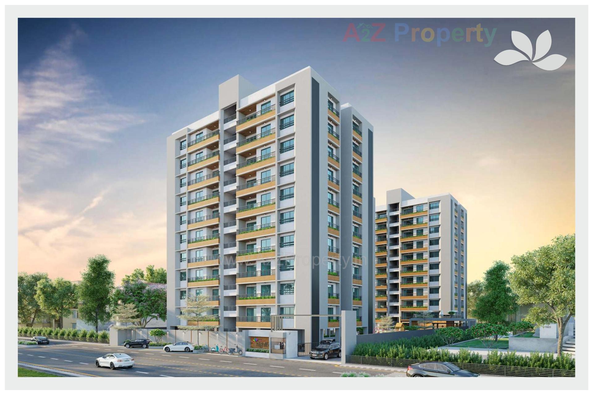 3D Elevation of real estate project Orchid Highlife located at Vemali, Vadodara, Gujarat