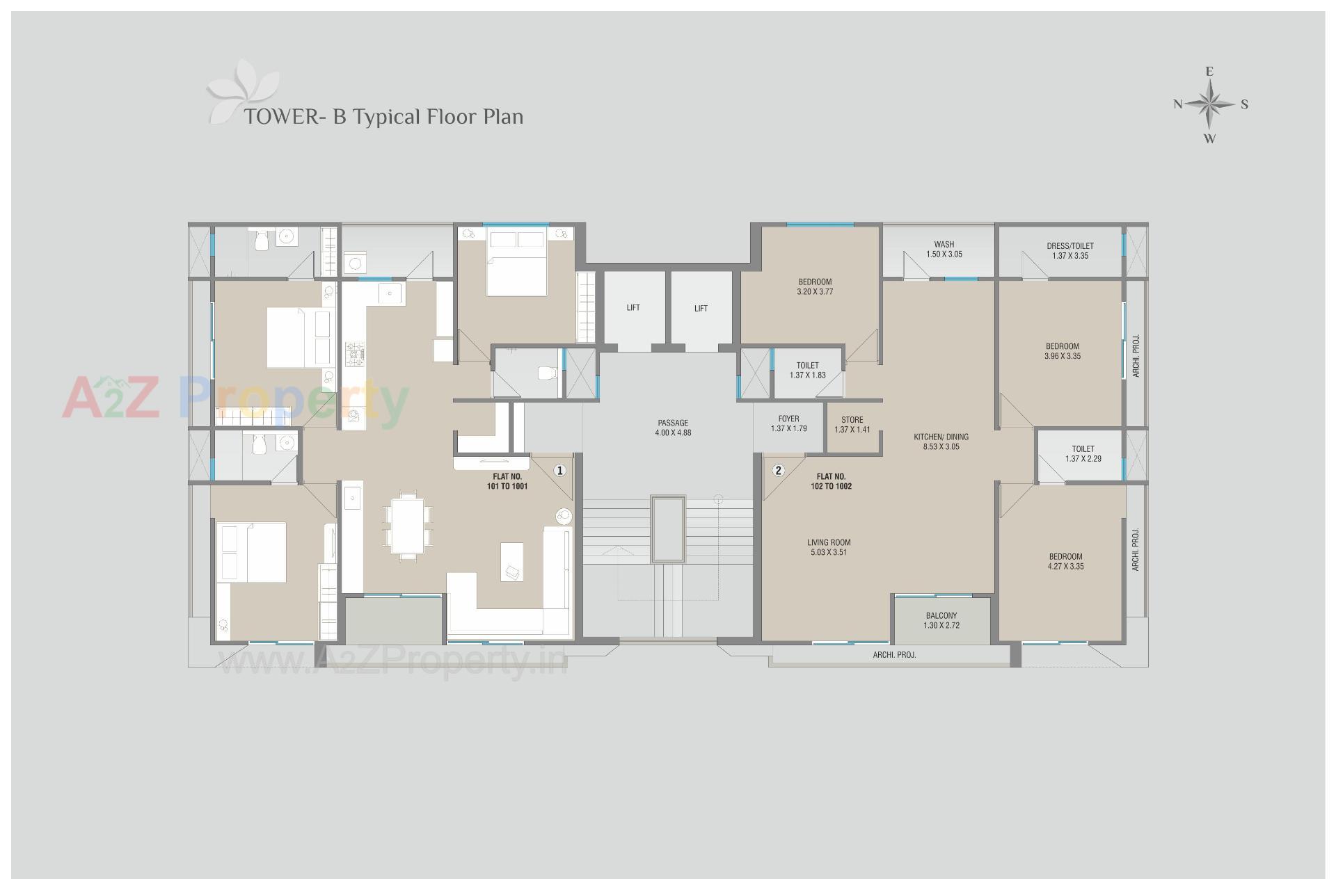 Layout of real estate project Orchid Highlife located at Vemali, Vadodara, Gujarat