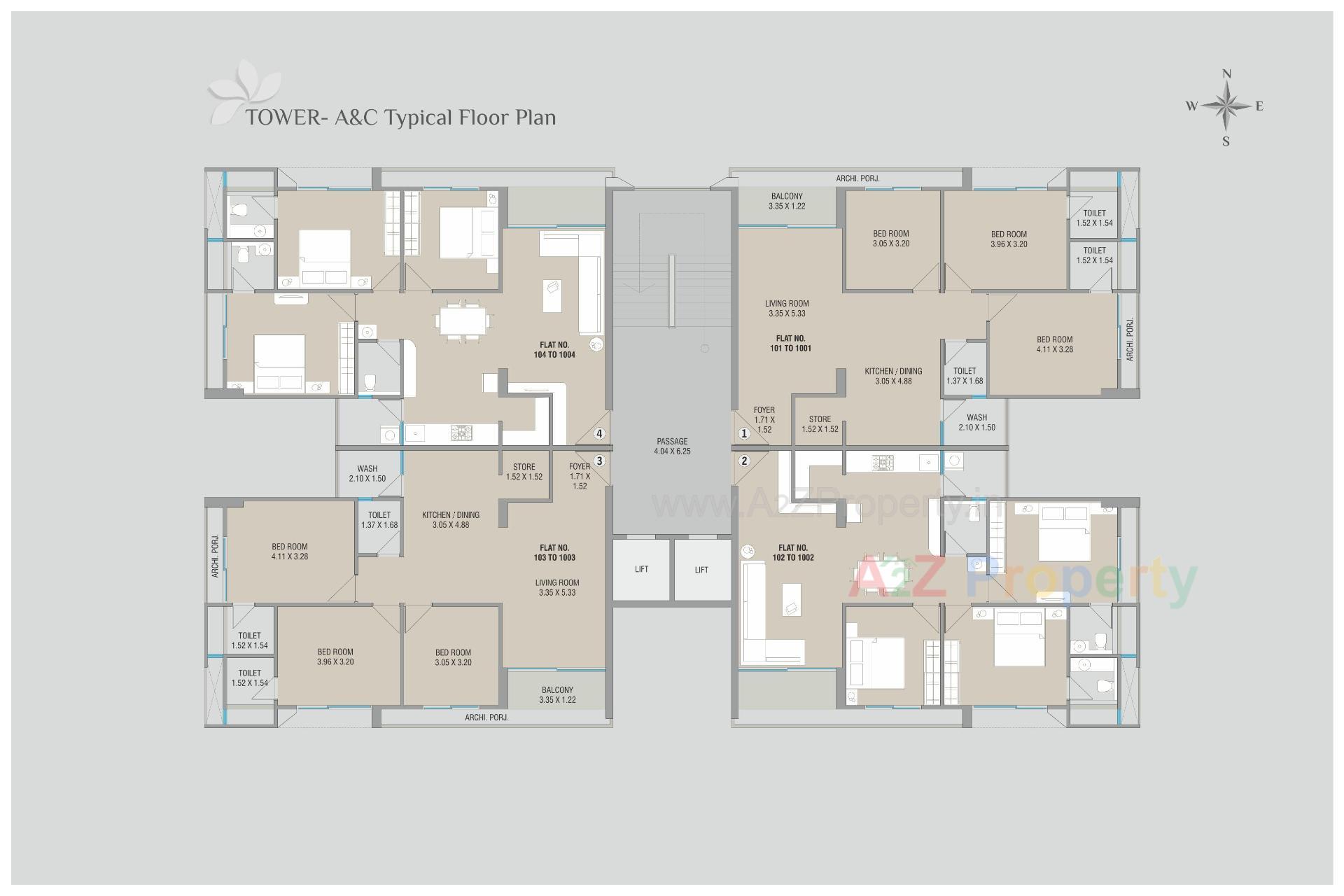 Layout of real estate project Orchid Highlife located at Vemali, Vadodara, Gujarat