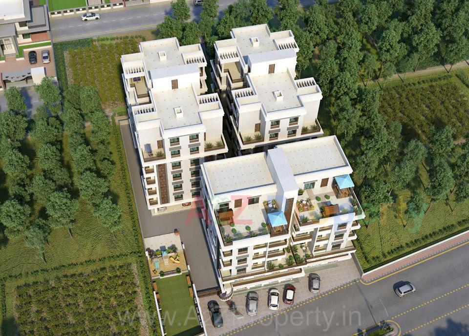 3D Elevation of real estate project Orchid Platina located at Vemali, Vadodara, Gujarat