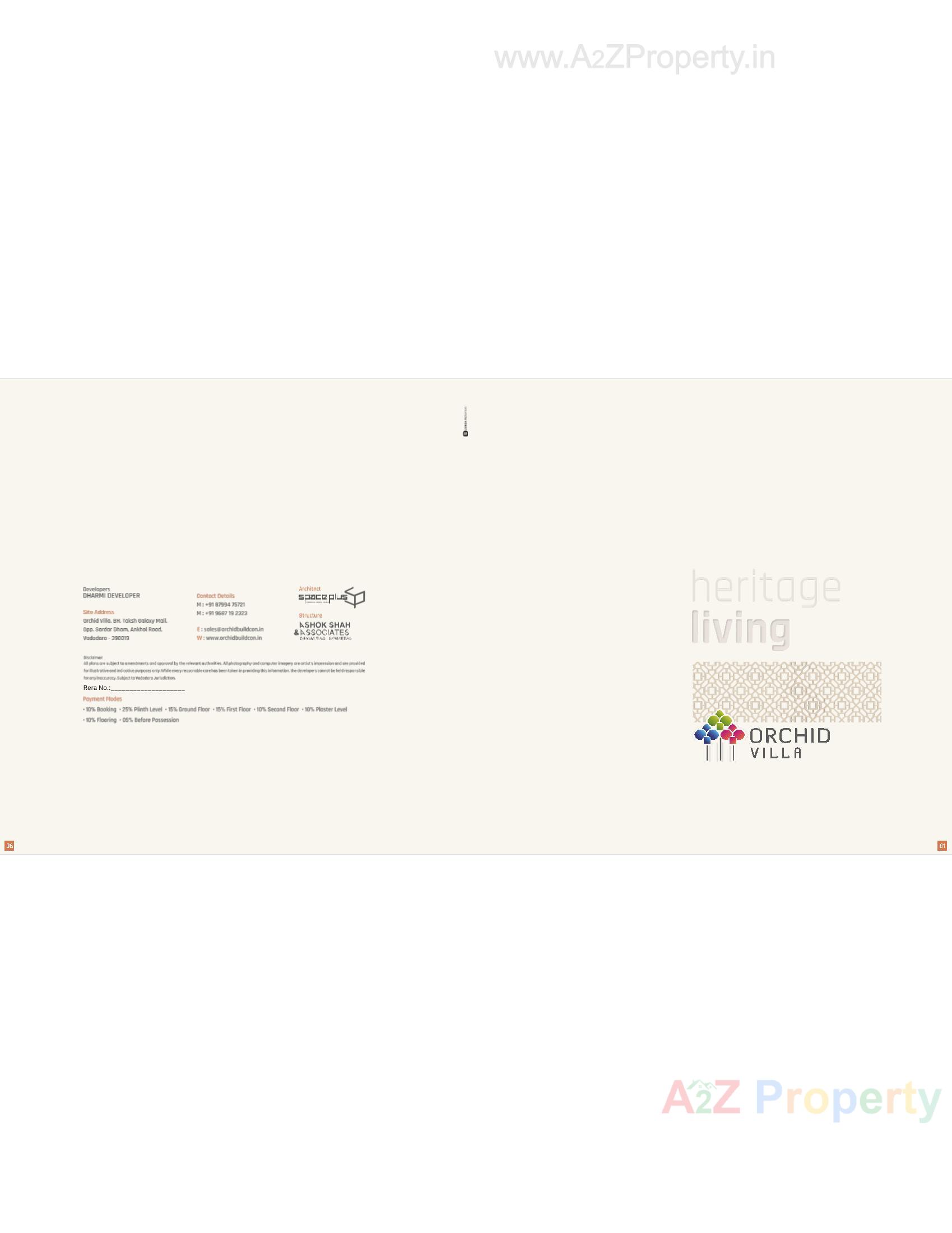  of real estate project Orchid Villa located at Ankhol, Vadodara, Gujarat