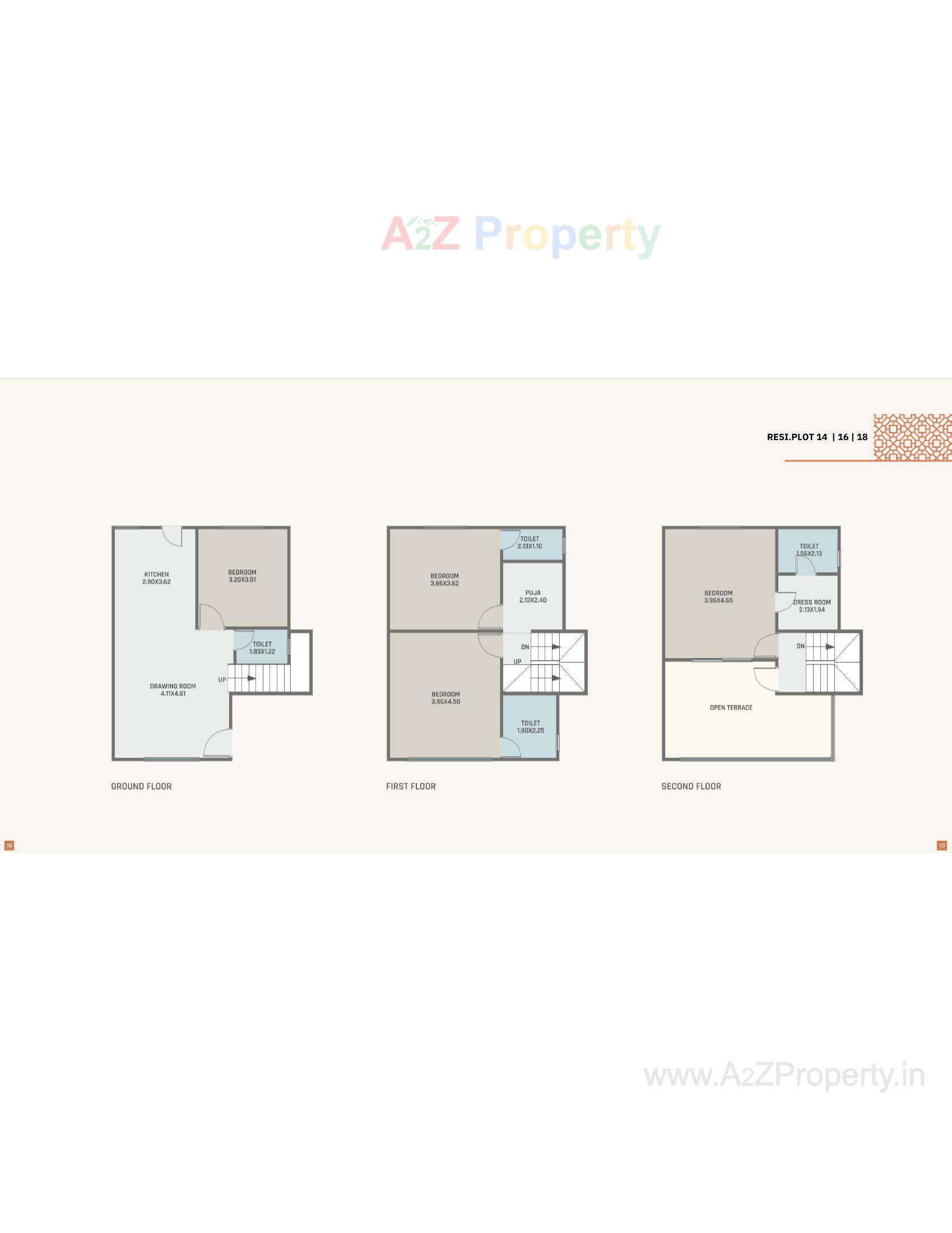 Layout of real estate project Orchid Villa located at Ankhol, Vadodara, Gujarat