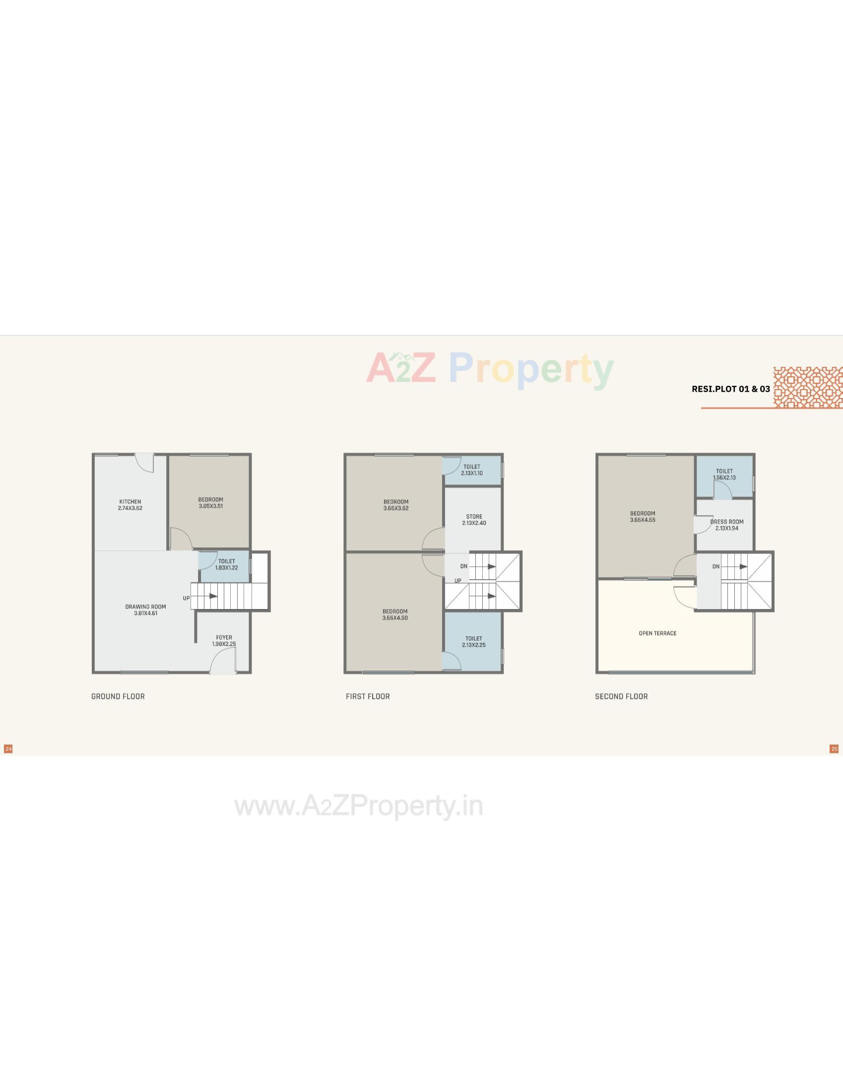 Layout of real estate project Orchid Villa located at Ankhol, Vadodara, Gujarat
