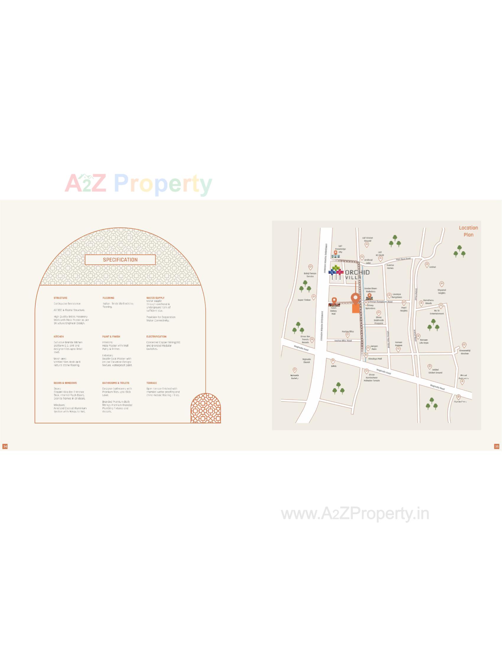  of real estate project Orchid Villa located at Ankhol, Vadodara, Gujarat