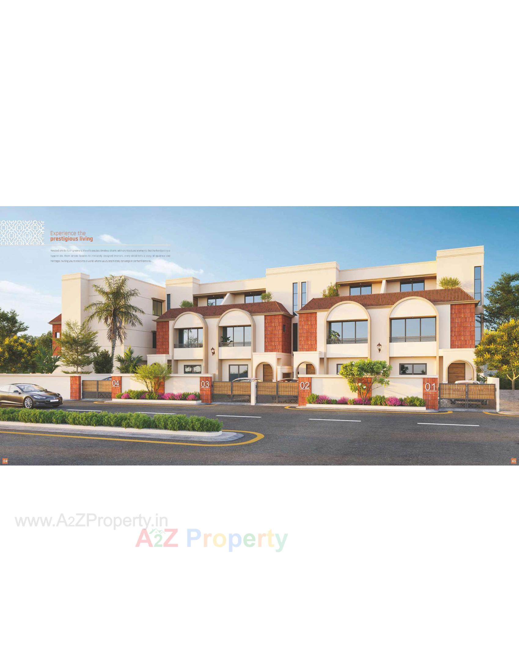 3D Elevation of real estate project Orchid Villa located at Ankhol, Vadodara, Gujarat