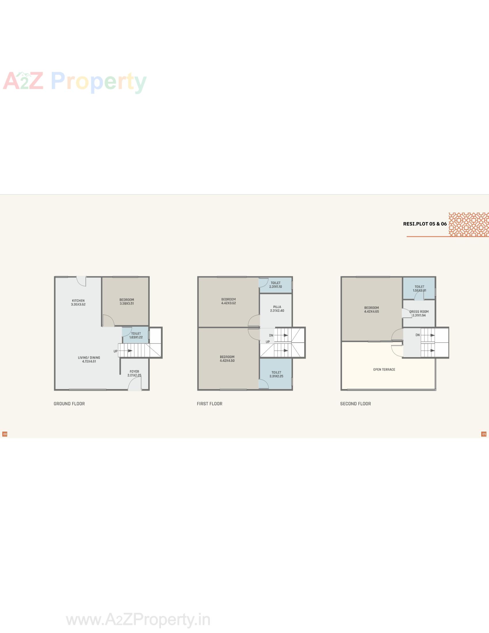Layout of real estate project Orchid Villa located at Ankhol, Vadodara, Gujarat