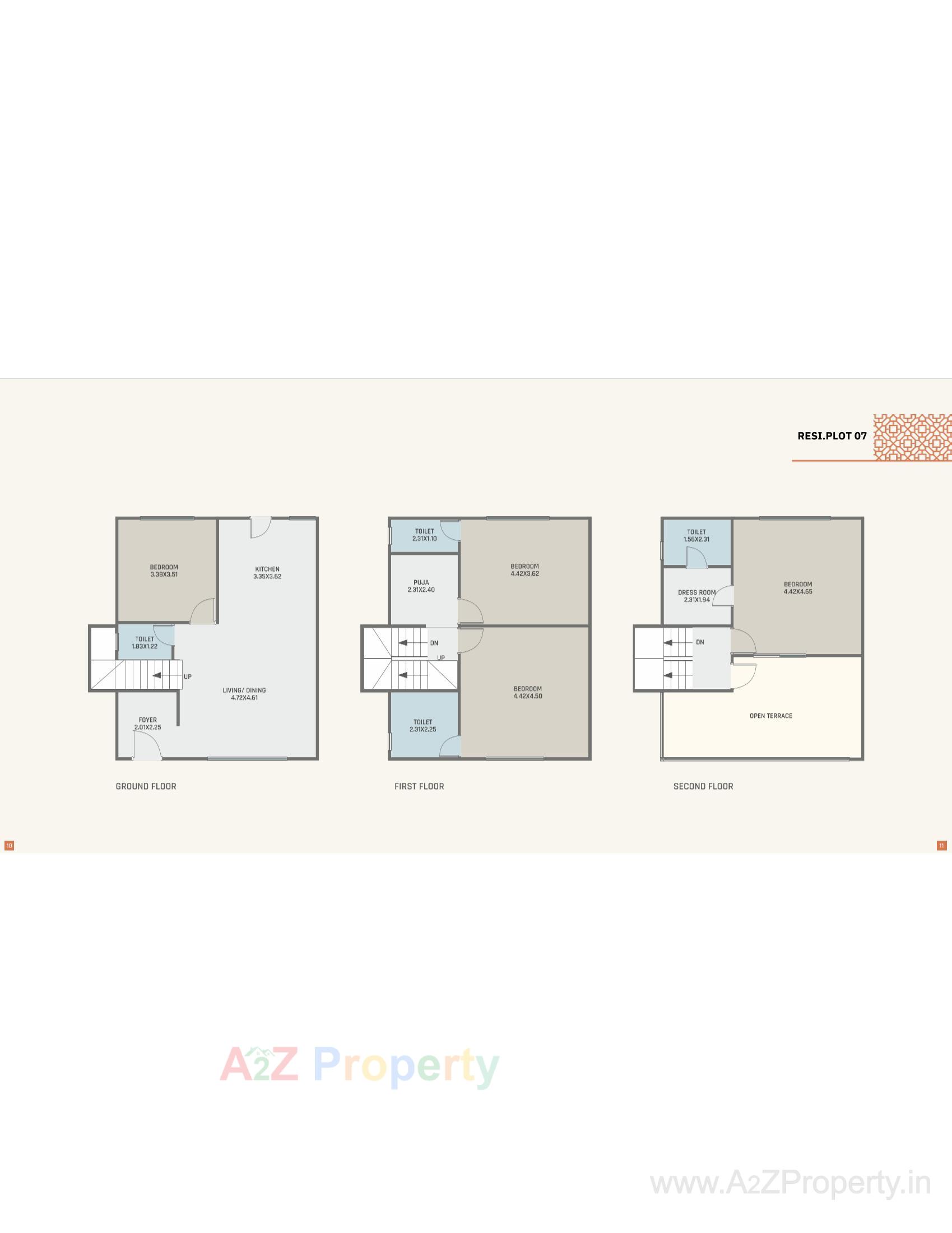 Layout of real estate project Orchid Villa located at Ankhol, Vadodara, Gujarat