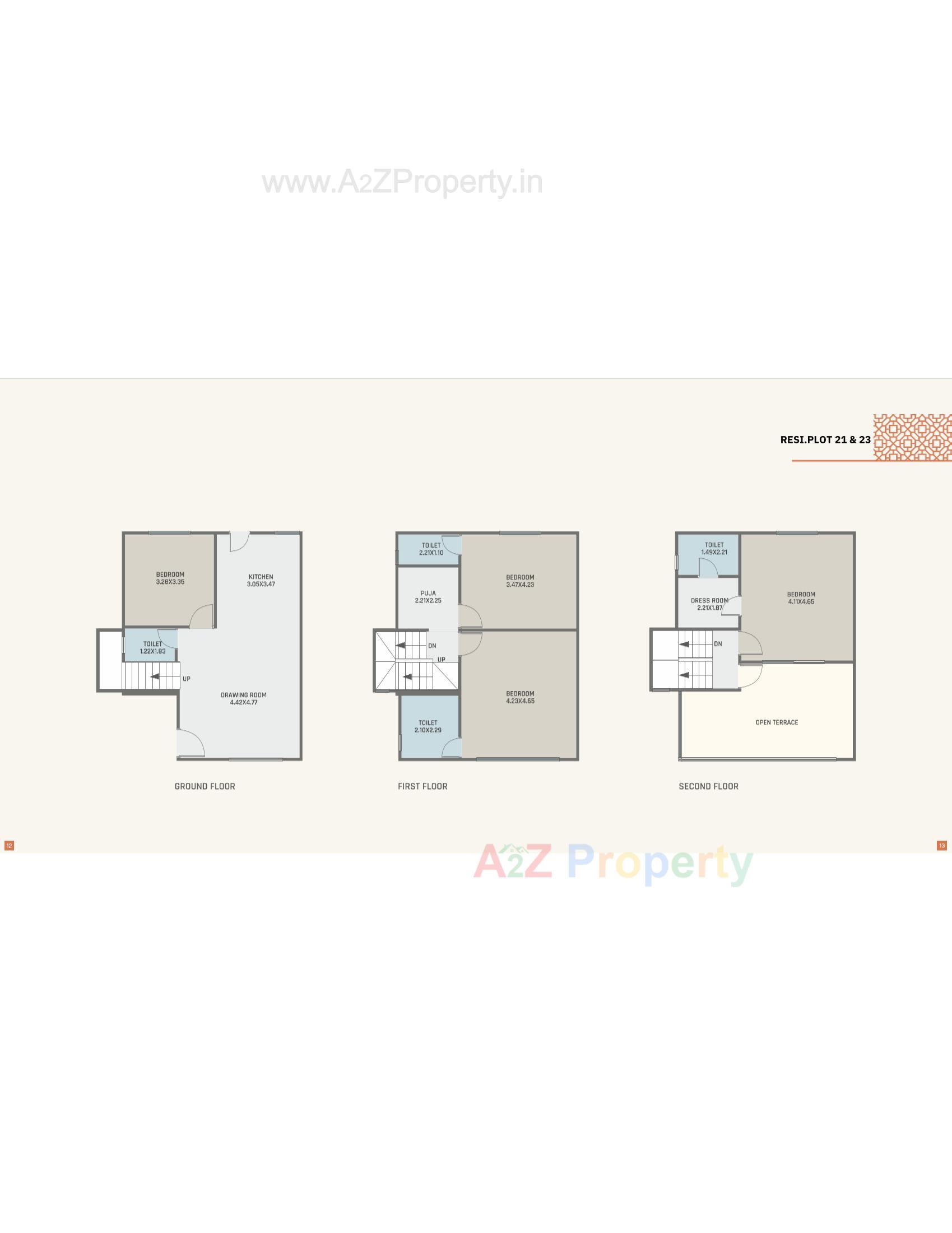Layout of real estate project Orchid Villa located at Ankhol, Vadodara, Gujarat